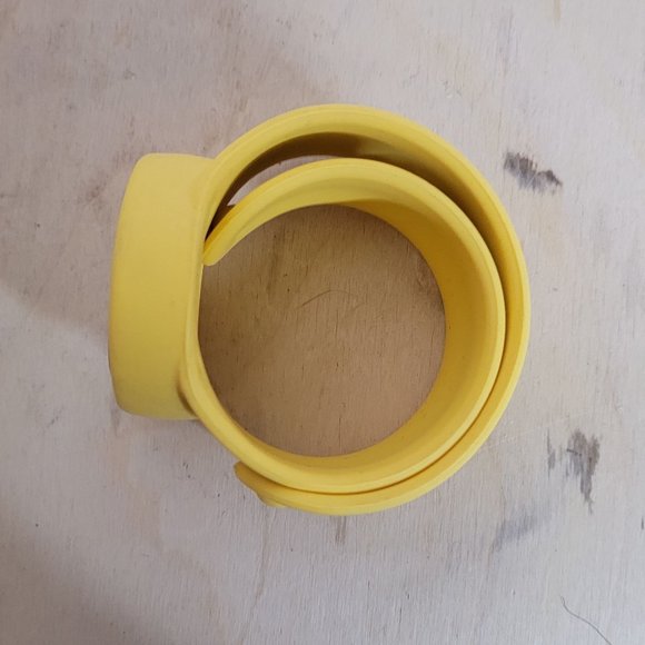 Geneva Watch Lot of 3 Yellow Orange Silicone Bands Untested As Is For Parts - Picture 7 of 8